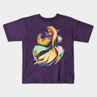 Betta Fish Popart Kids T-Shirt